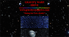 Desktop Screenshot of gravitywarpdrive.com